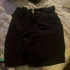 Woman’s black leggings. Comfy and stretchy.